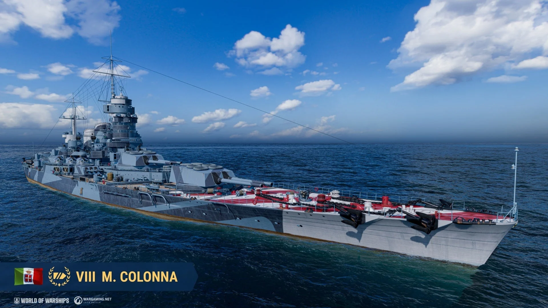 イベント報酬艦艇「Marcantonio Colonna」のゲーム内モデル