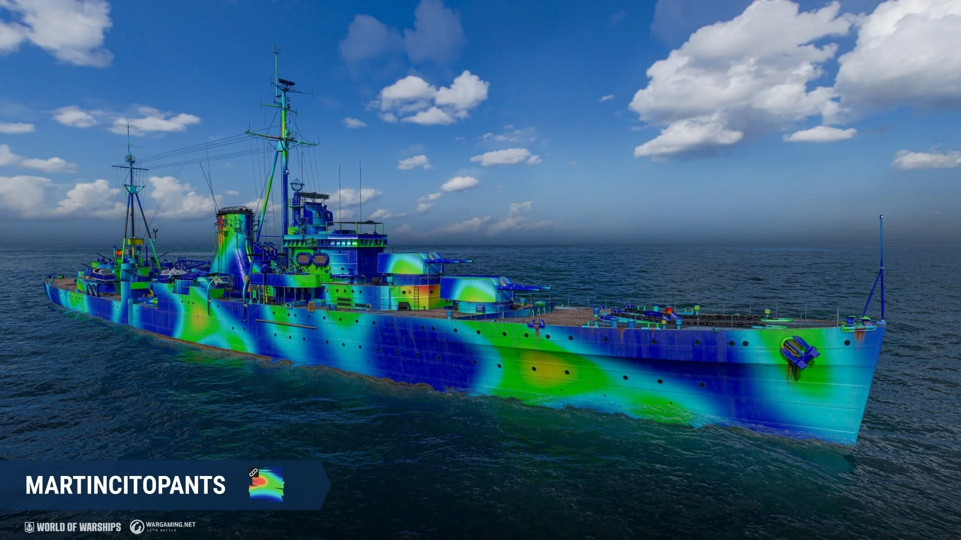 martincitopants特別仕様の無期限迷彩が施された艦艇