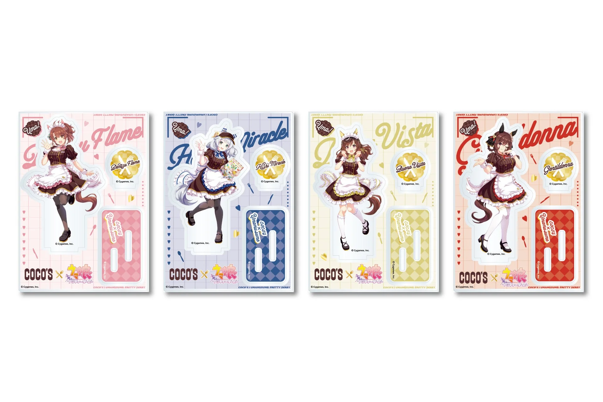 ココス限定オリジナルアクリルスタンドパネル前半4種