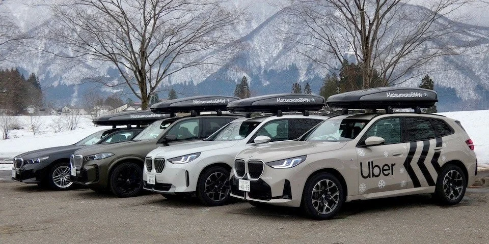Uber Japan、長野県白馬村で日本版ライドシェア開始！　限定ラッピングBMW車両で3月31日まで
