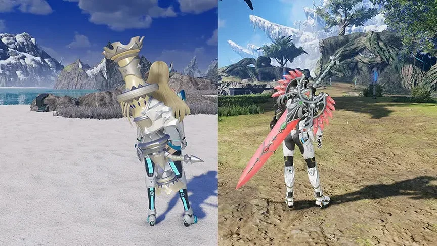 装備しているソードが反映されるモーション変更「大剣」のイメージ