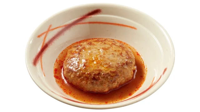 食べ応え満点の麻辣ハンバーグ