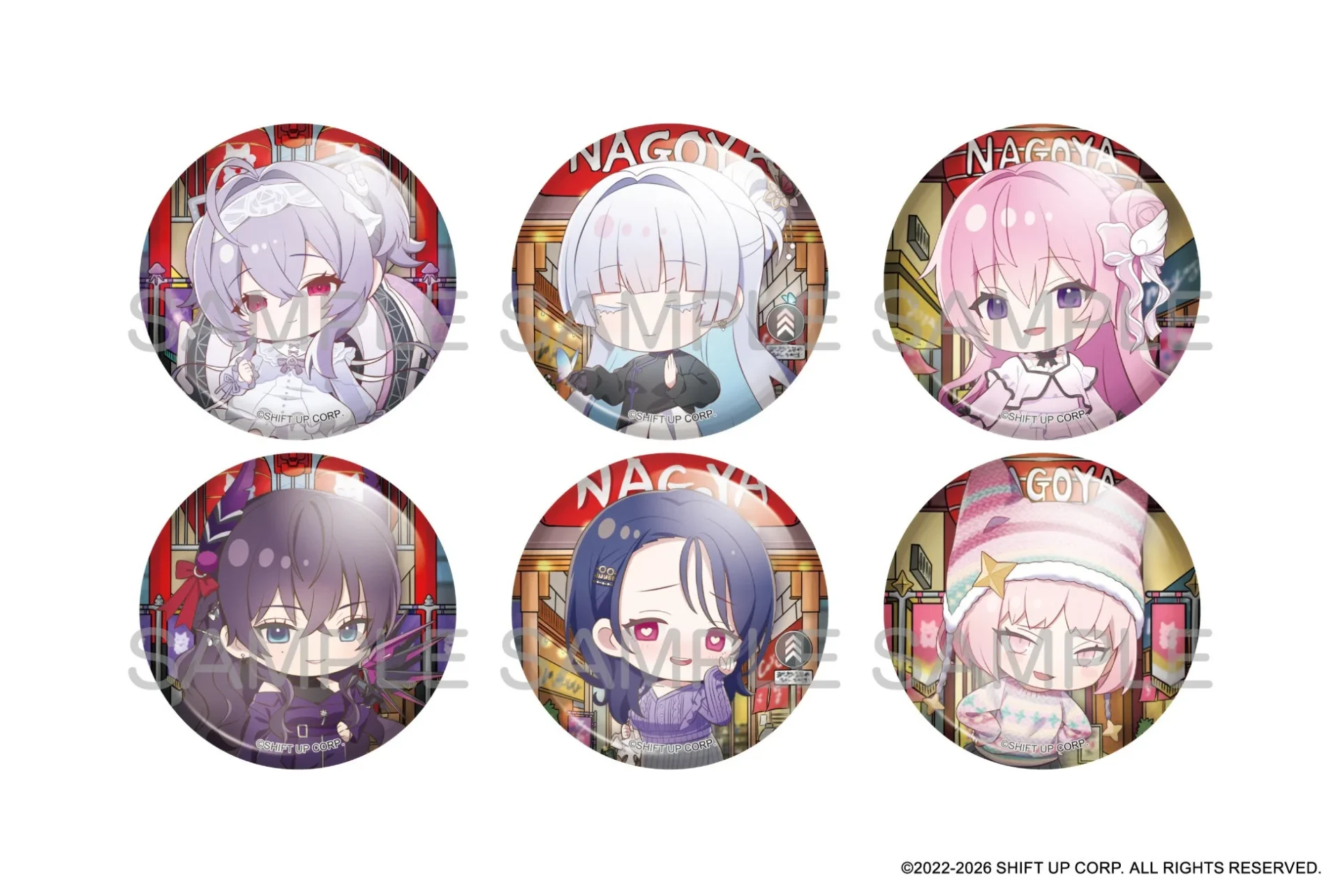 名古屋限定缶バッジ（全6種）