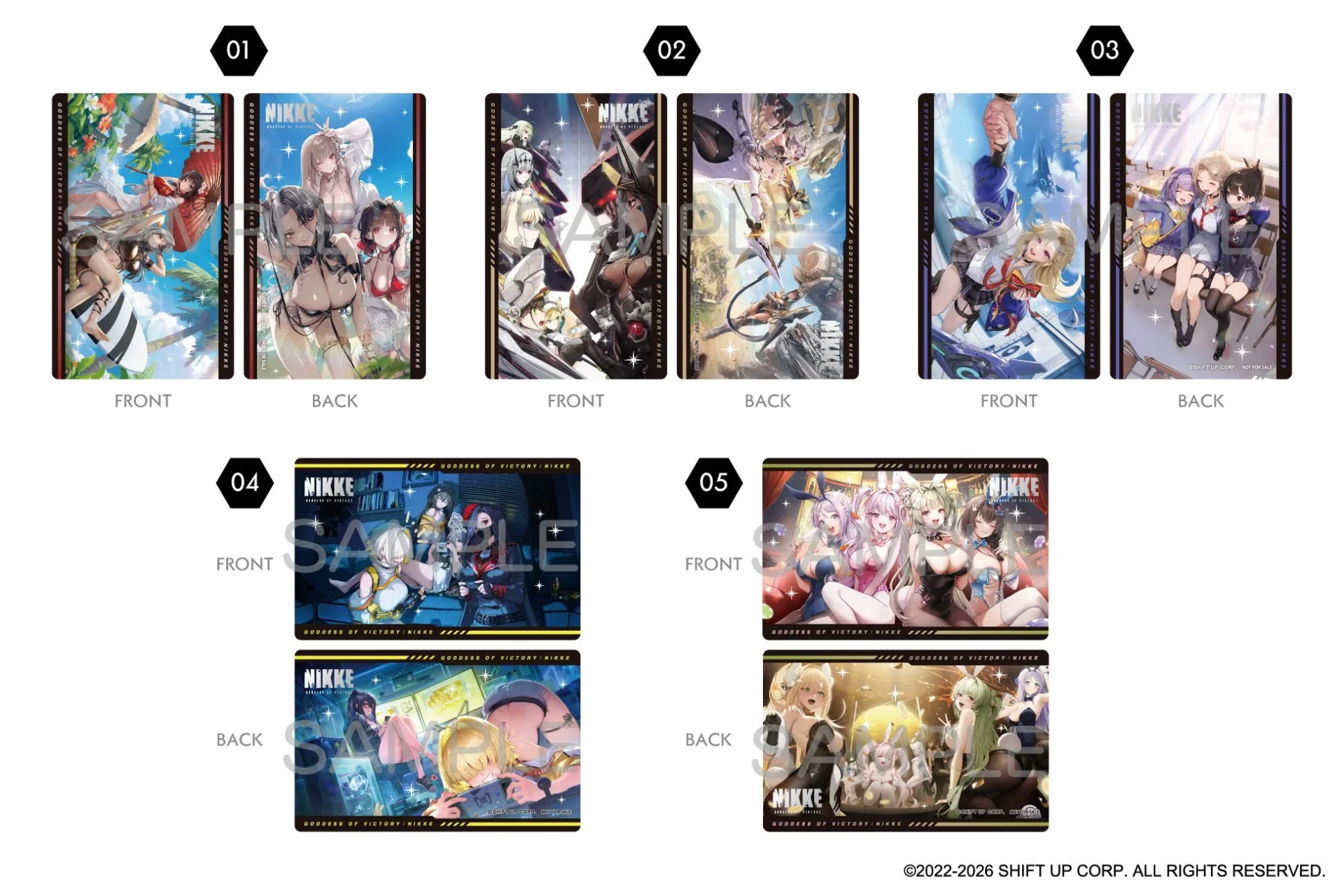 ガンガールメタルカードコレクション限定プロモーションカード（全5種）