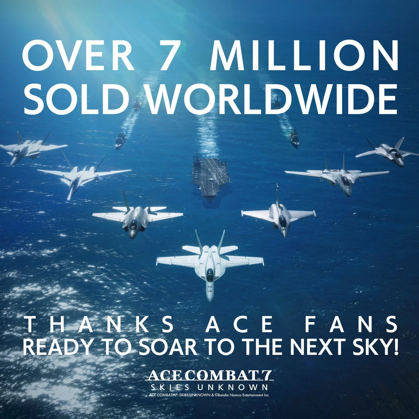 『ACE COMBAT 7: SKIES UNKNOWN』世界累計700万本突破！　シリーズ最新作『ACE COMBAT 8: WINGS OF THEVE』2026年発売決定