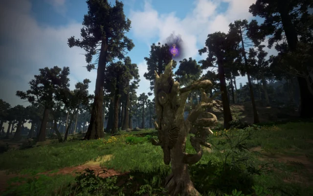 新パーティ狩り場「ミルの木遺跡 [デキアの灯り]」の風景