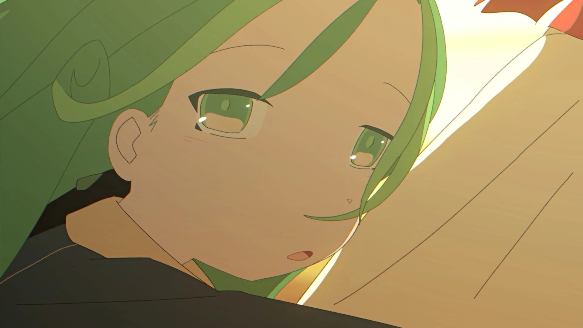 「お姉ちゃんごっこ」アニメ場面カット：日暮翠の横顔