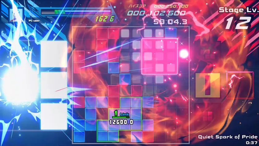 SHIKA-QチャレンジモードのLv12プレイ画面