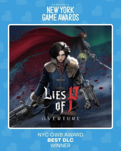 『Lies of P: Overture』New York Game Awards最優秀DLC賞受賞キービジュアル