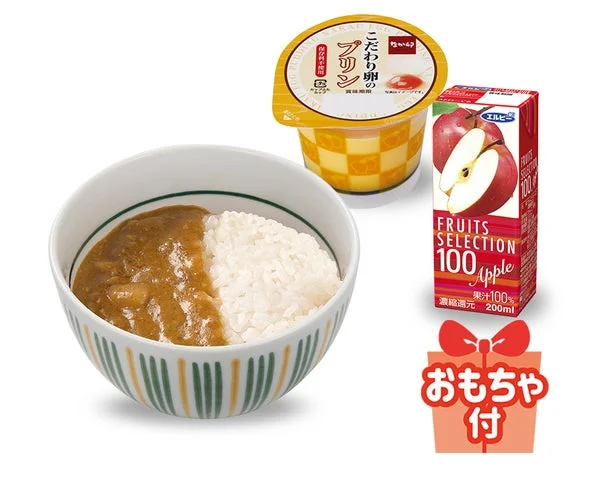 なか卯「お子様カレー丼うき卯きセット」のイメージ