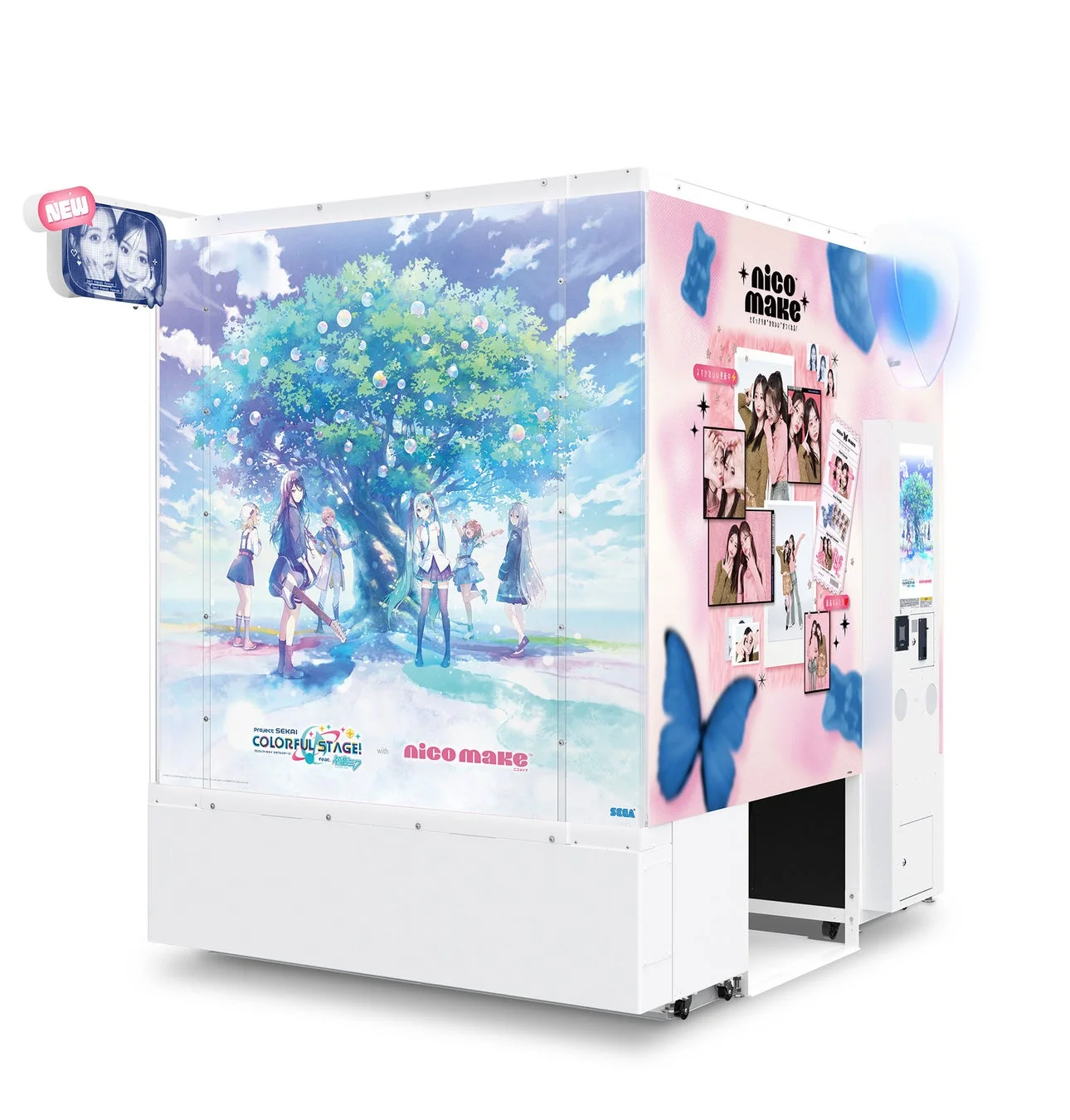 プロジェクトセカイコラボデザインのプリクラ機『NICO MAKE』