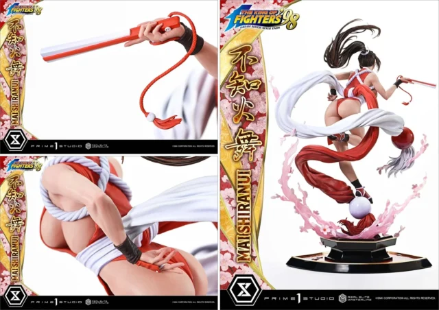 不知火舞スタチューの肉感豊かなプロポーションと扇子のディテール