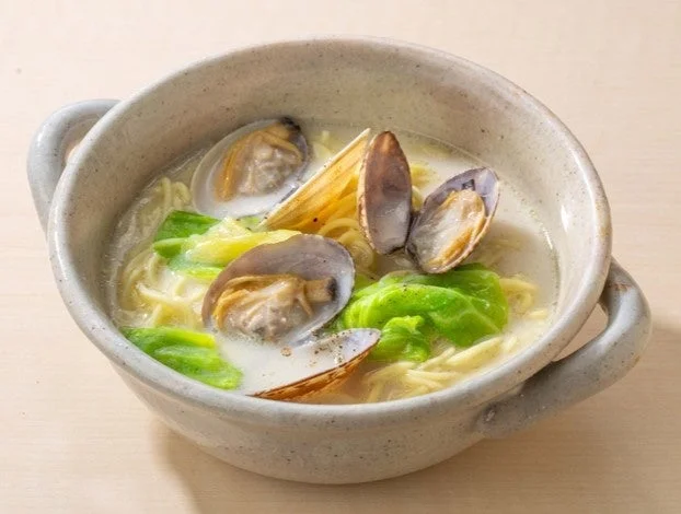 あさりだしが効いた「チャウダースープパスタ風」