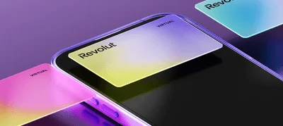 Revolutの複数のバーチャルカードイメージ