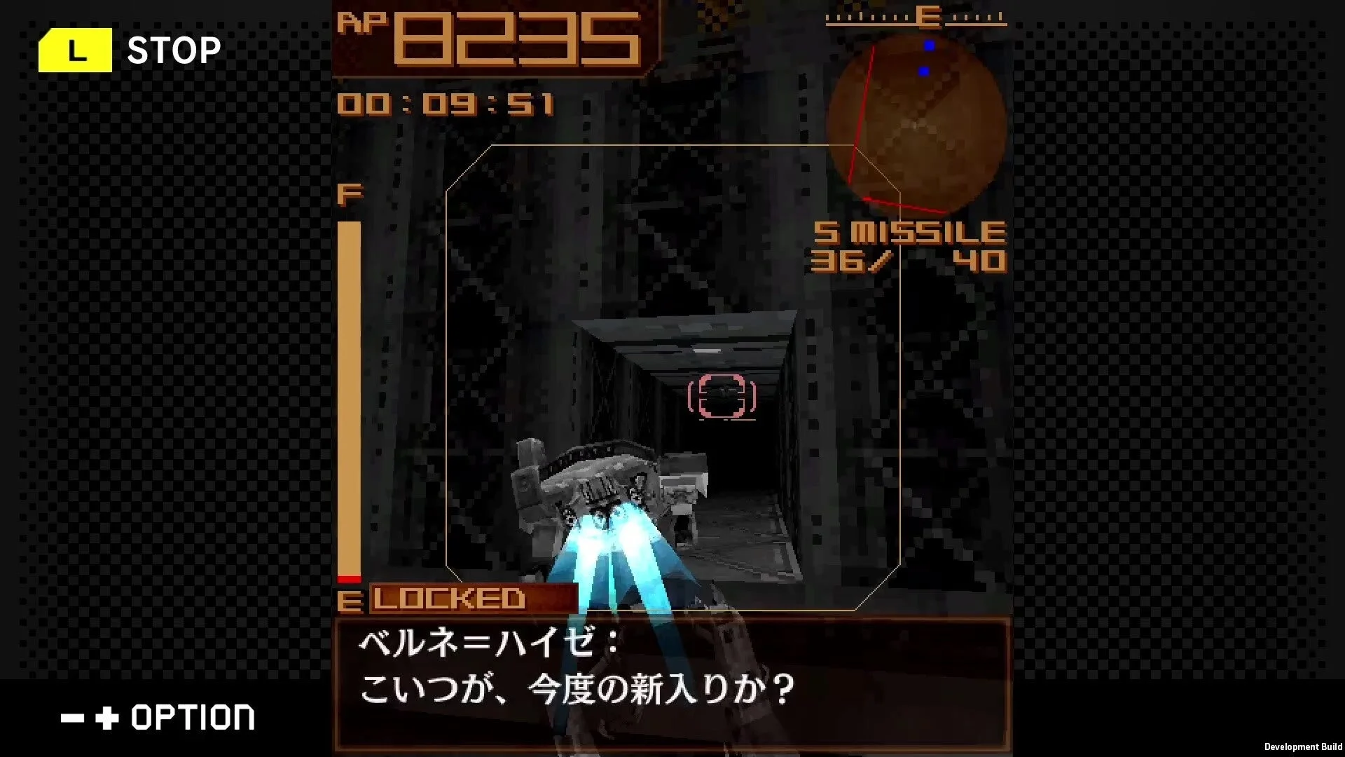 『ARMORED CORE MOBILE 3』のゲーム内会話と戦闘画面