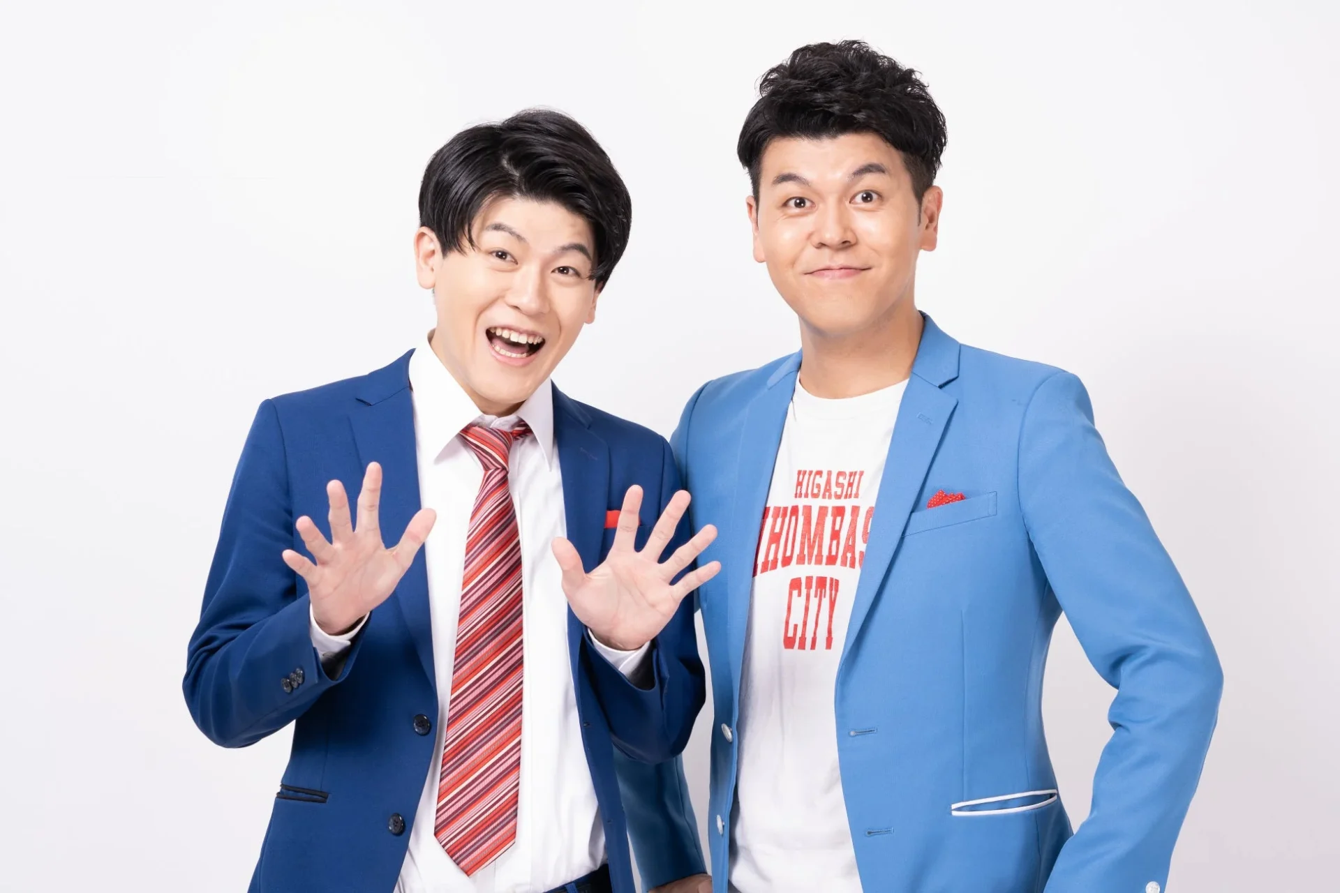 「カプコンTVチャレンジ!!」に出演する土佐兄弟のゆうきさんと卓也。