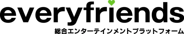 総合エンターテインメントプラットフォームeveryfriendsのロゴ。