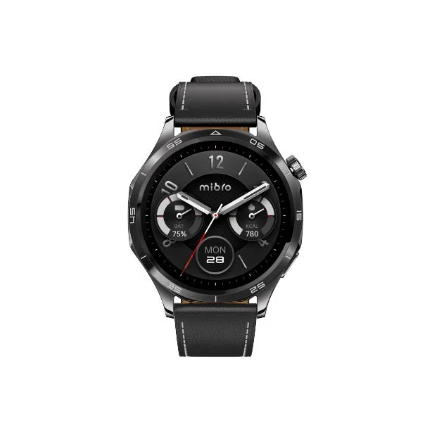 Mibro Watch GTのブラックレザーモデル