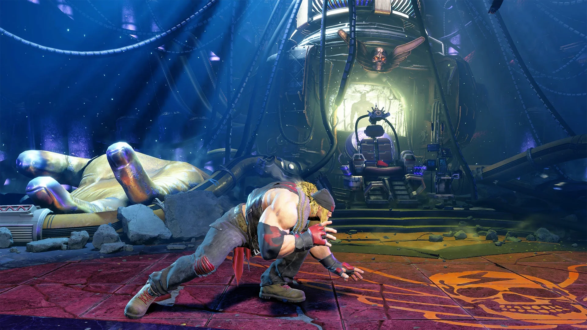 アレックスの新しい構え「ブレイカー・スタンス」のゲーム画面