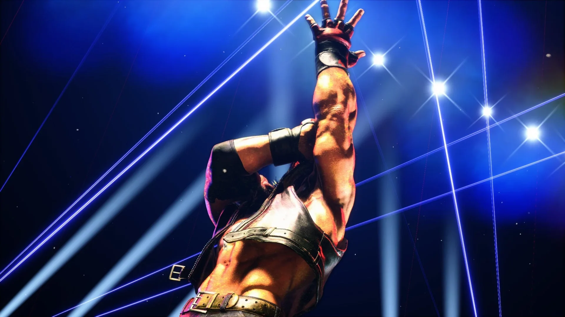 アレックスのレベル2スーパーアーツ「オメガウィングバスター」のゲーム画面