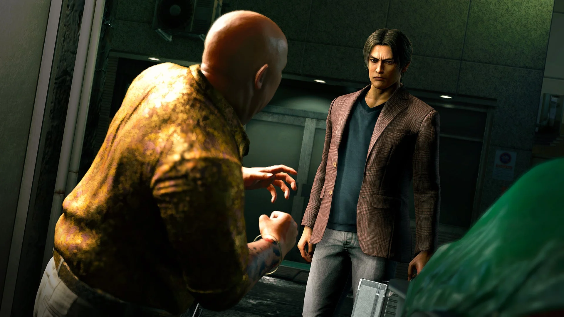 『龍が如く3外伝 Dark Ties』での峯義孝と敵対する男のドラマシーン