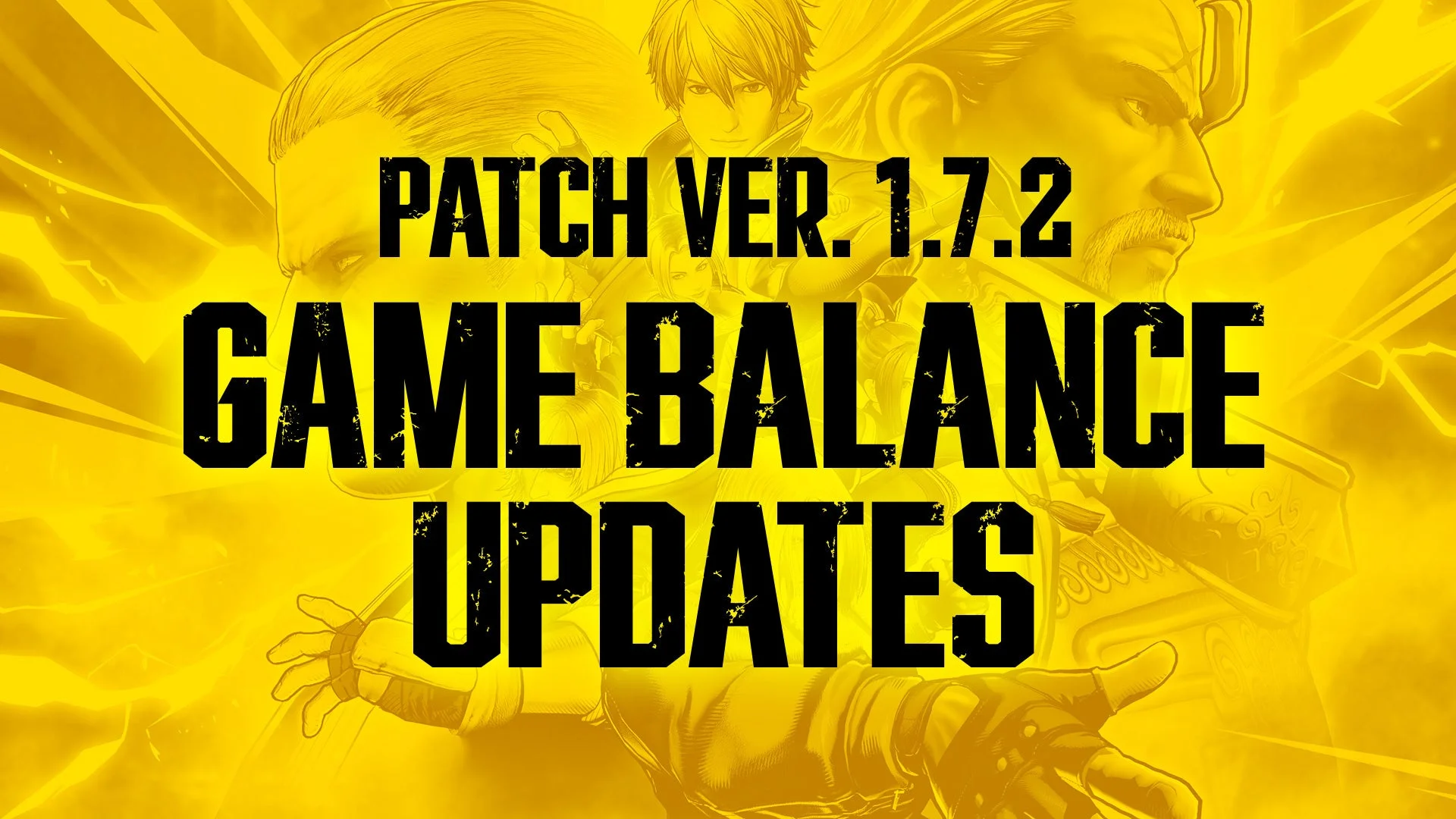 PATCH VER. 1.7.2 GAME BALANCE UPDATESのタイトルロゴ