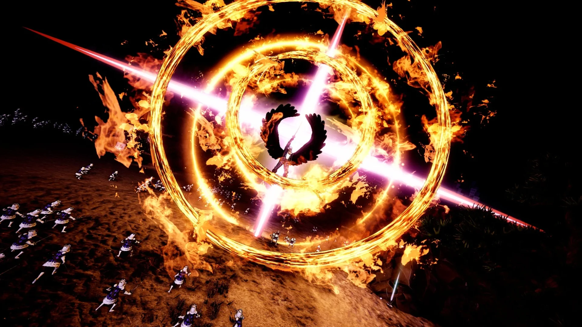 ONE PIECE 海賊無双4 キングの炎と斬撃を組み合わせた攻撃