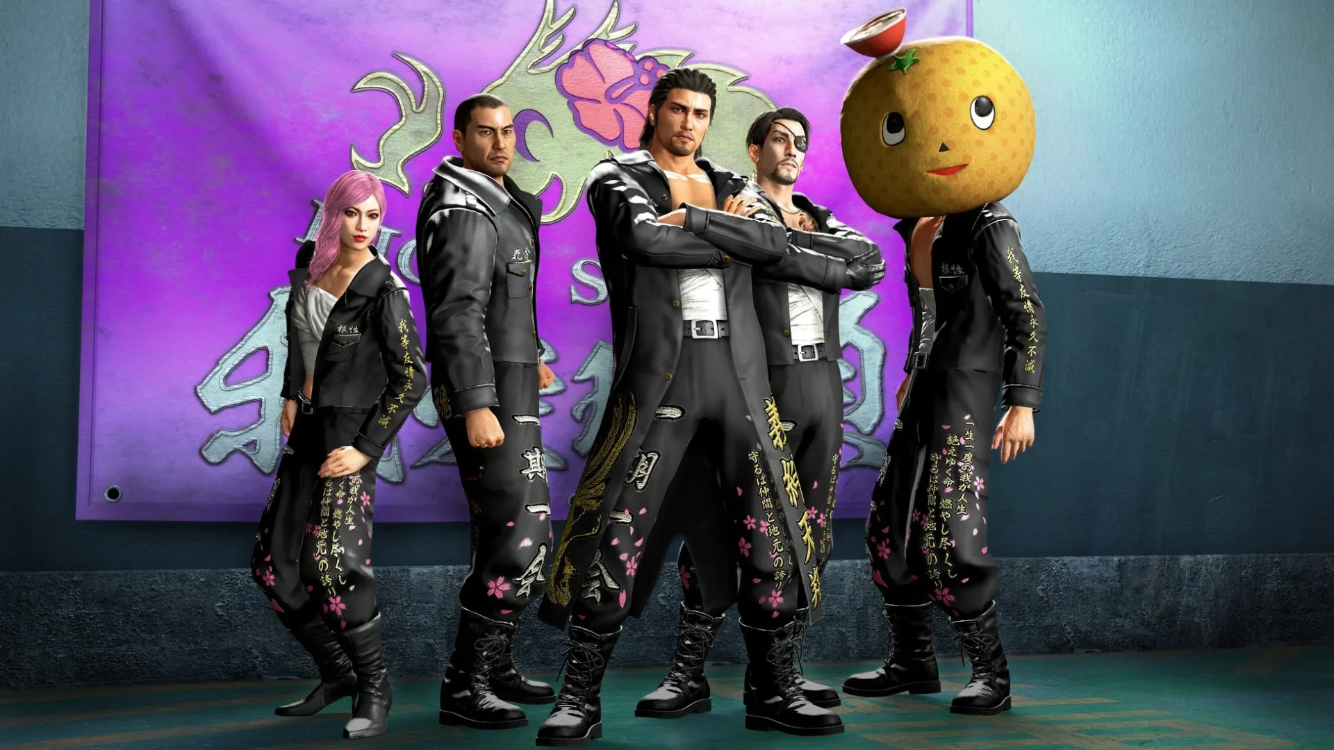 DLC「ツッパリ・レジェンド ボーイズ&レディースセット」のキャラクターたち