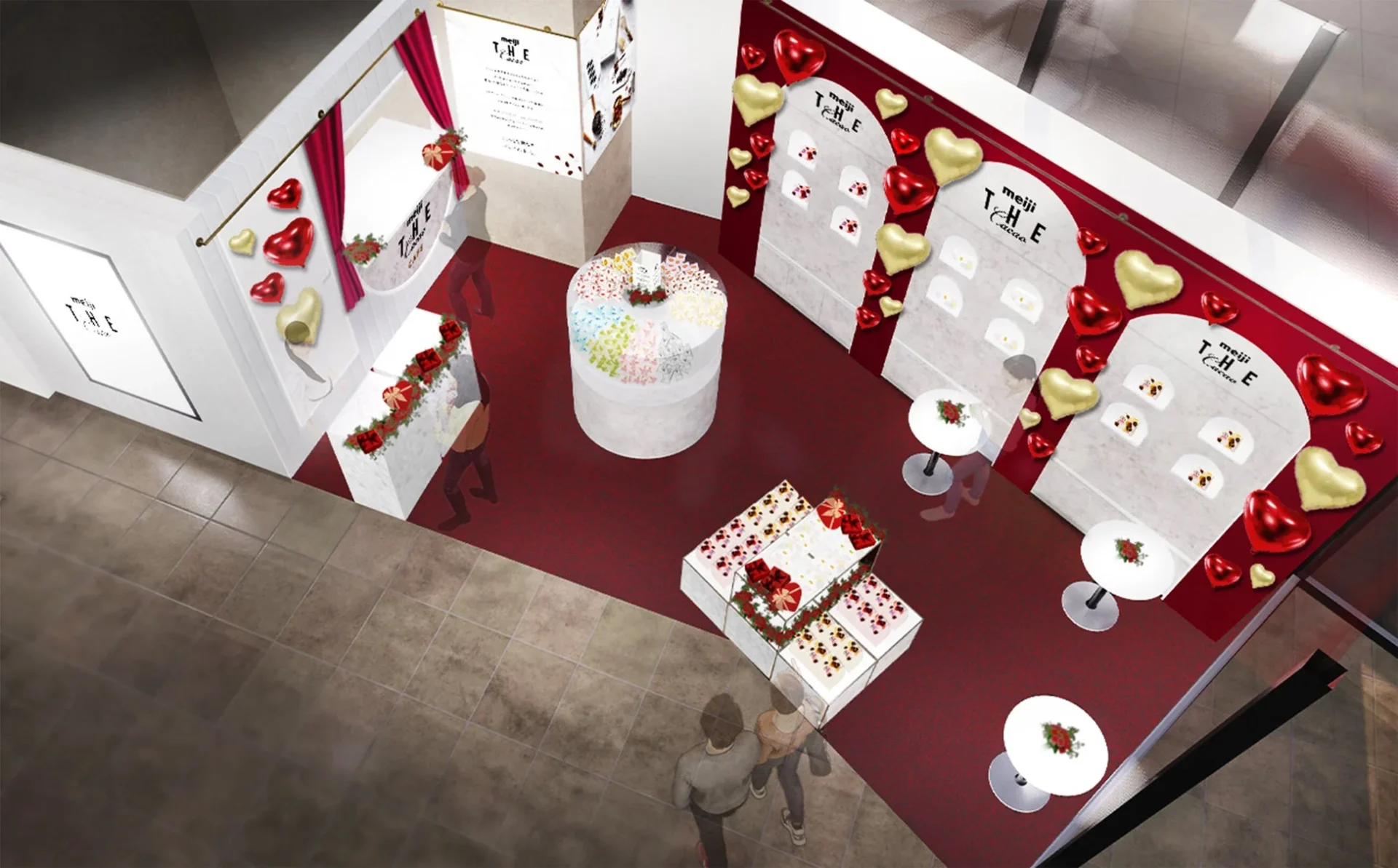 有楽町マルイで開催される「meiji THE Cacao」ポップアップストアの会場イメージ