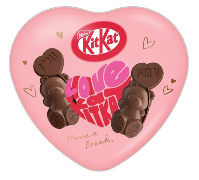 キットカット ハートフルベアー ハート缶