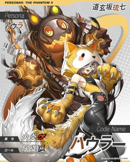 新★5怪盗「道玄坂 琉七」（コードネーム：ハウラー）の全身イラスト