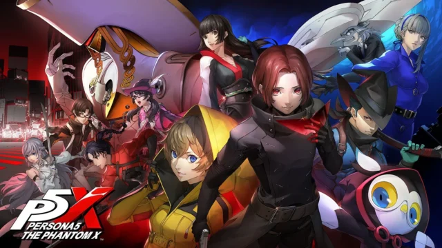 『ペルソナ５: The Phantom X』のメインビジュアル。怪盗たちが集結。