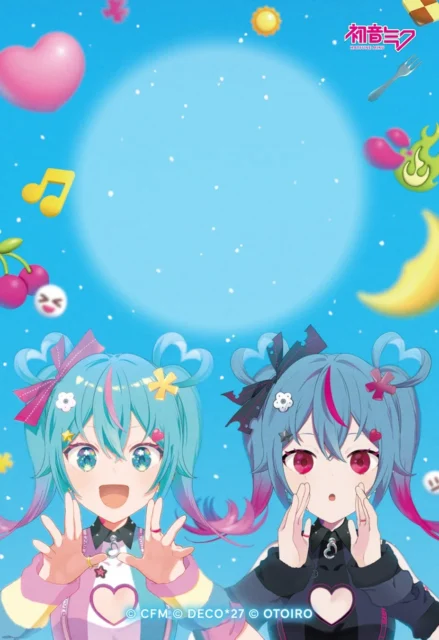 ライブ会場ワークショップ特典のデコミクLIVEオリジナルスタンプカード。