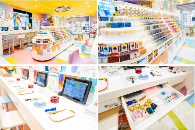 シーリングスタンプCraft shop WOODPEPE池袋本店の店内風景。