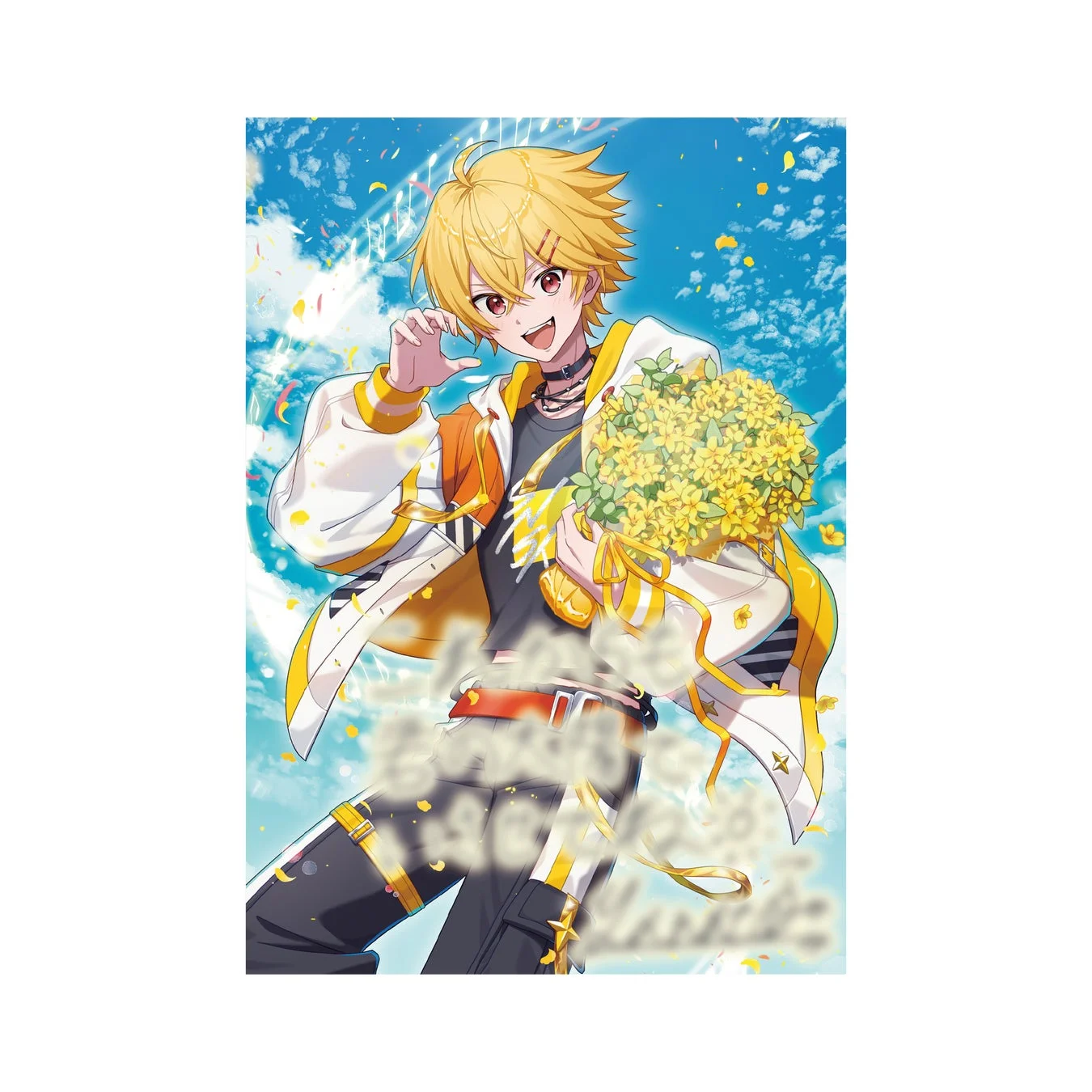 やなとのバースデーグッズ描き下ろしイラスト