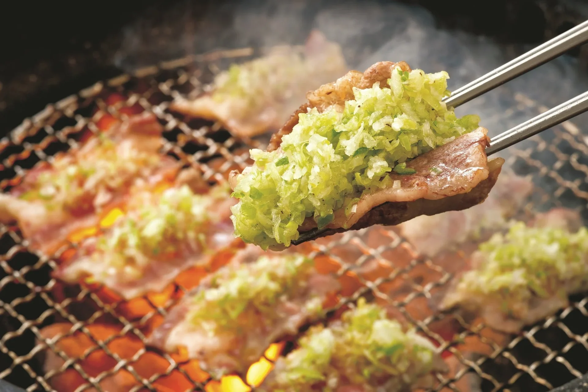 牛角のねぎ塩豚カルビのアップ写真