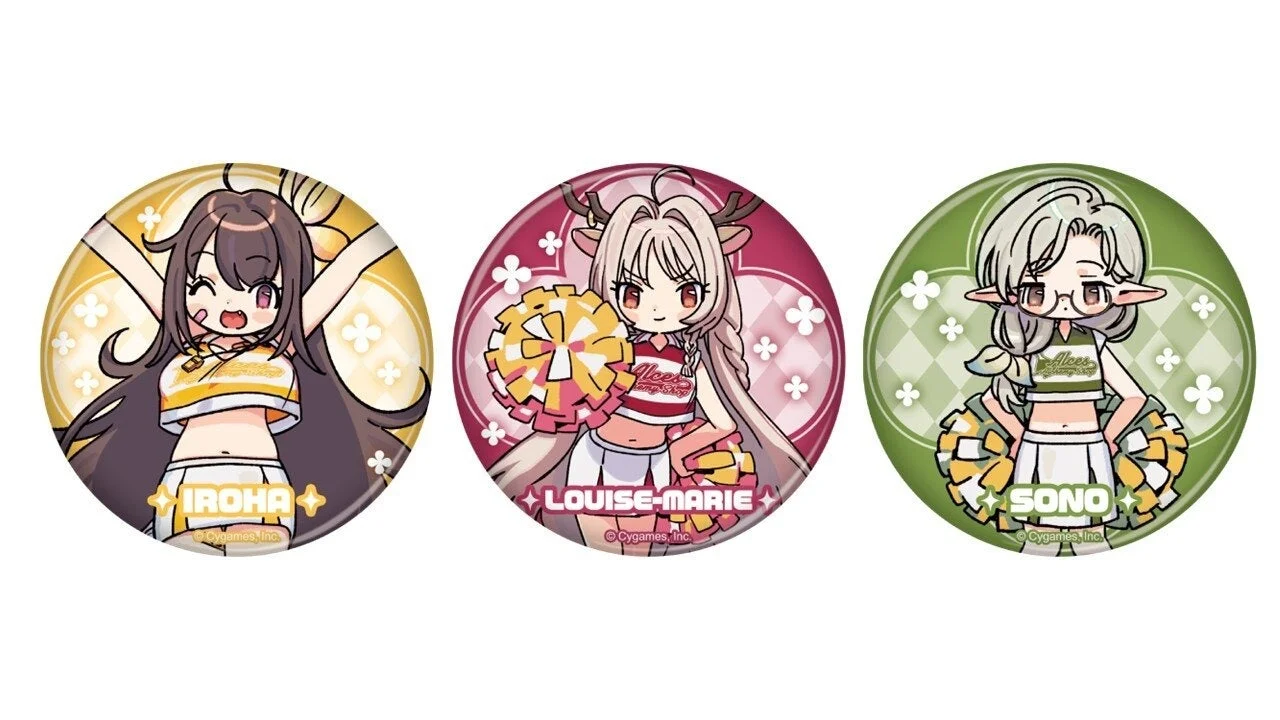 『プリコネR』【アルケス錬金堂】ブラインド缶バッジ3種のデザイン