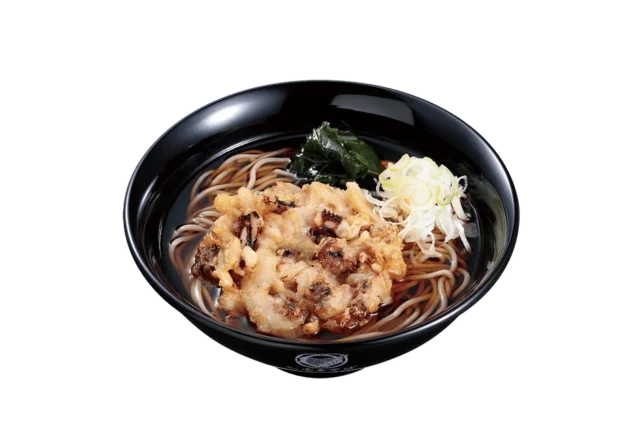 名代富士そばのコラボメニュー『ゲソ天そば』