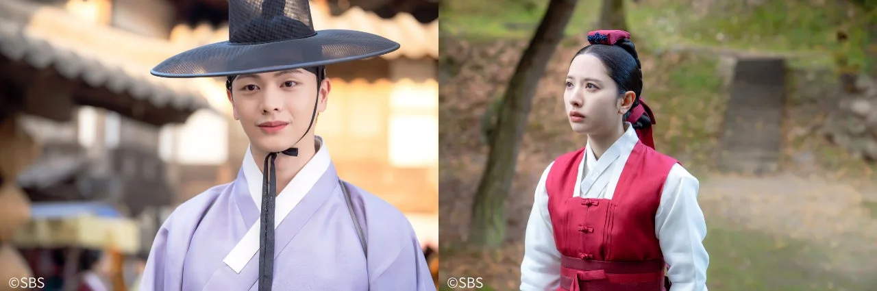 「鬼宮」の登場人物ユン・ガプとヨリのツーショット