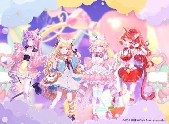 VTuberプロジェクト『にゃんたじあ！』のキャラクターイラスト