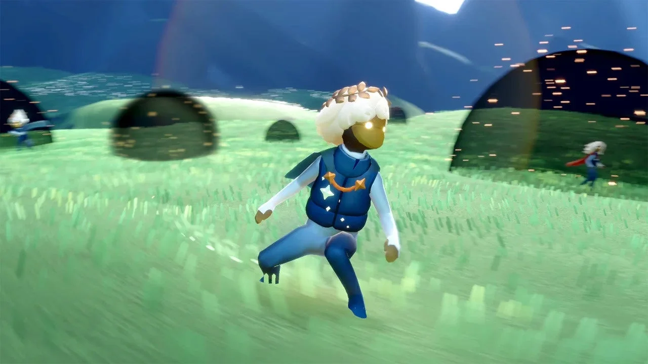 凱旋の大競技会で雪玉投げのような競技に挑戦する星の子ども