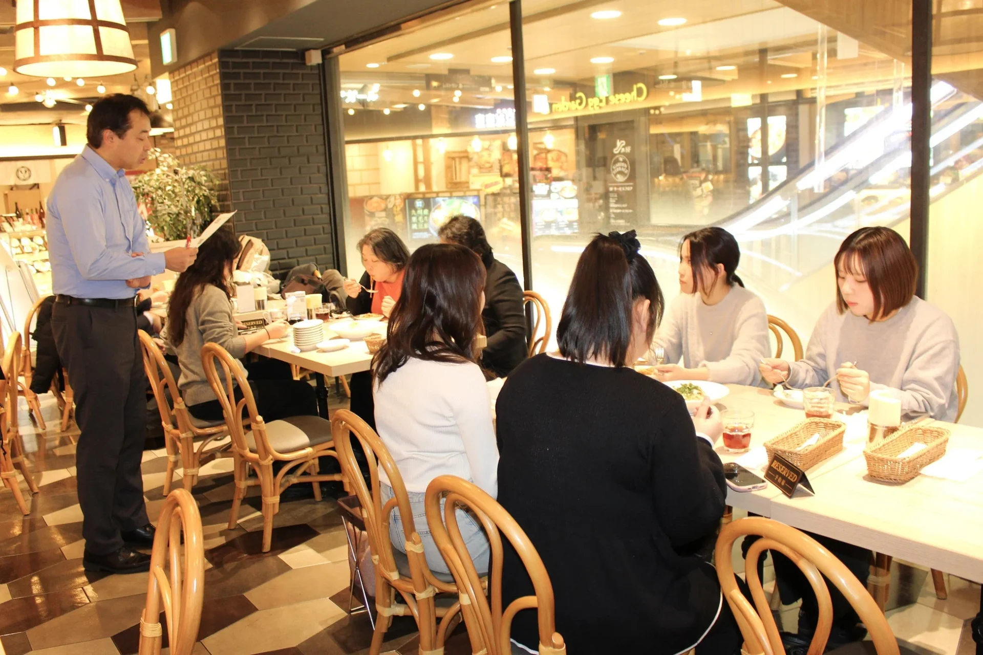 チーズエッグガーデンでのコラボメニュー最終試食会