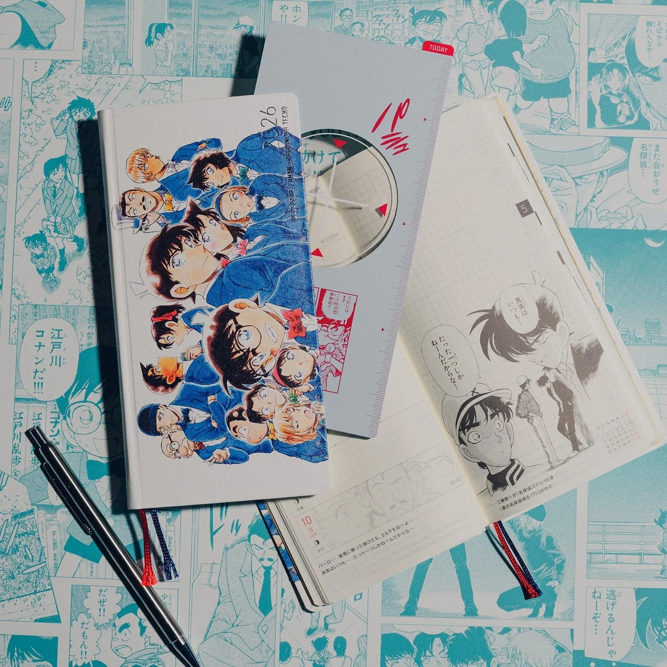 名探偵コナンコラボのほぼ日手帳weeks（コナン集合イラスト）