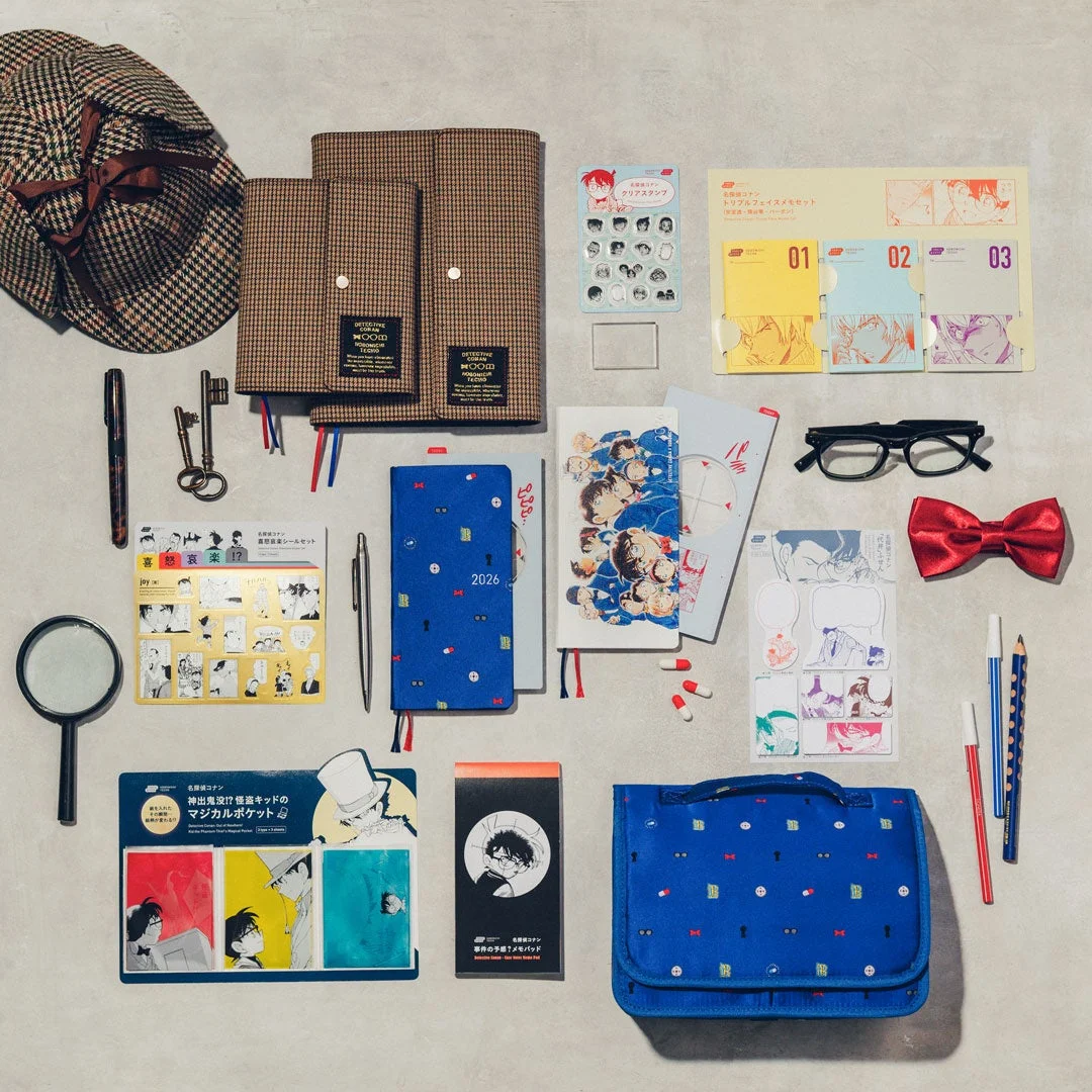 名探偵コナンコラボのほぼ日手帳と文具の全ラインナップ