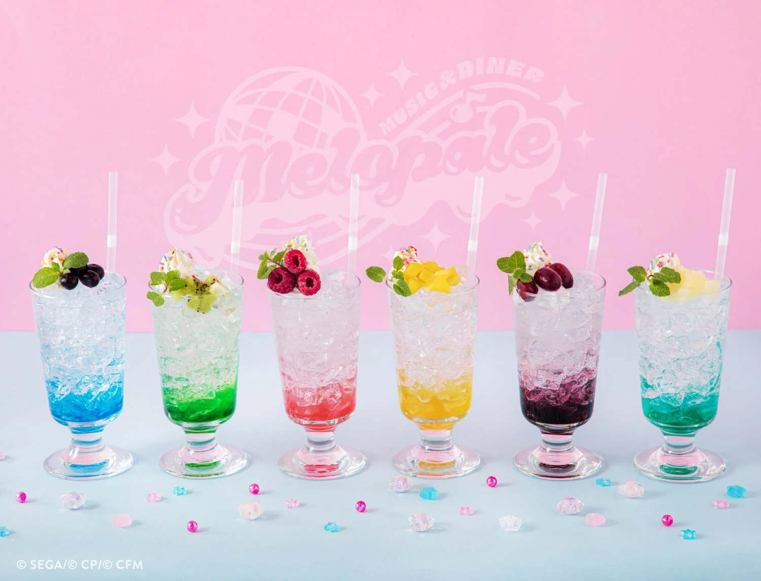 プロジェクトセカイカフェのソーダドリンク各種