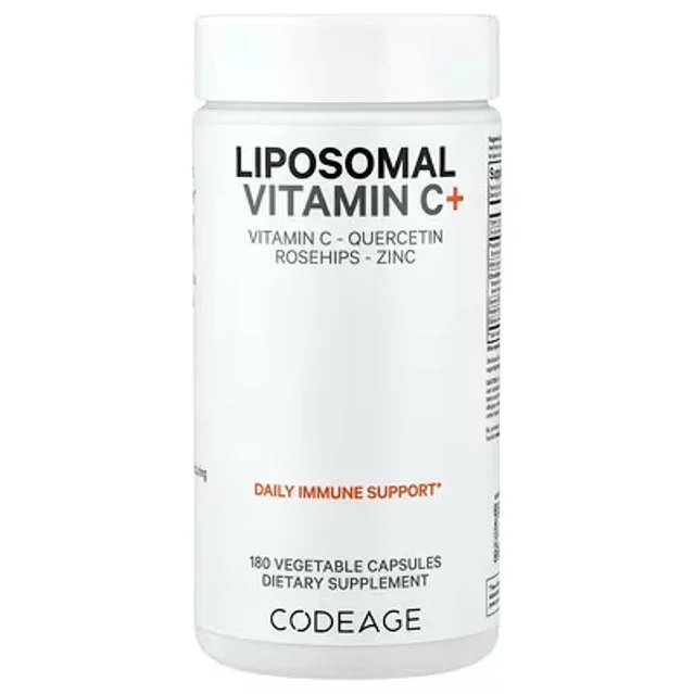Codeageのリポソーム ビタミンC＋ ベジカプセル180粒のボトル