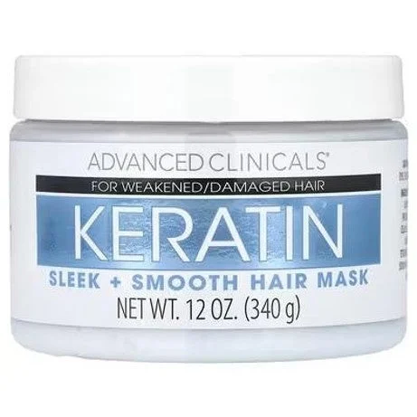Advanced Clinicalsのケラチン スリーク＋スムース ヘアマスクの容器