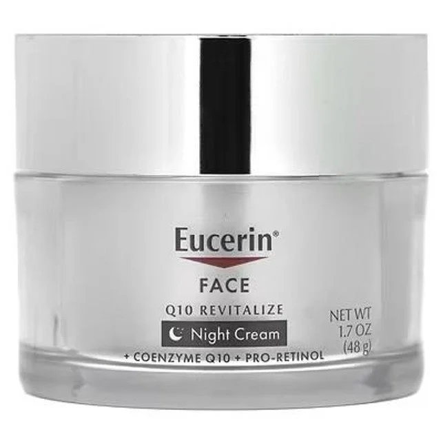 Eucerinのフェイス Q10 リバイタライズ ナイトクリーム（無香料）の容器