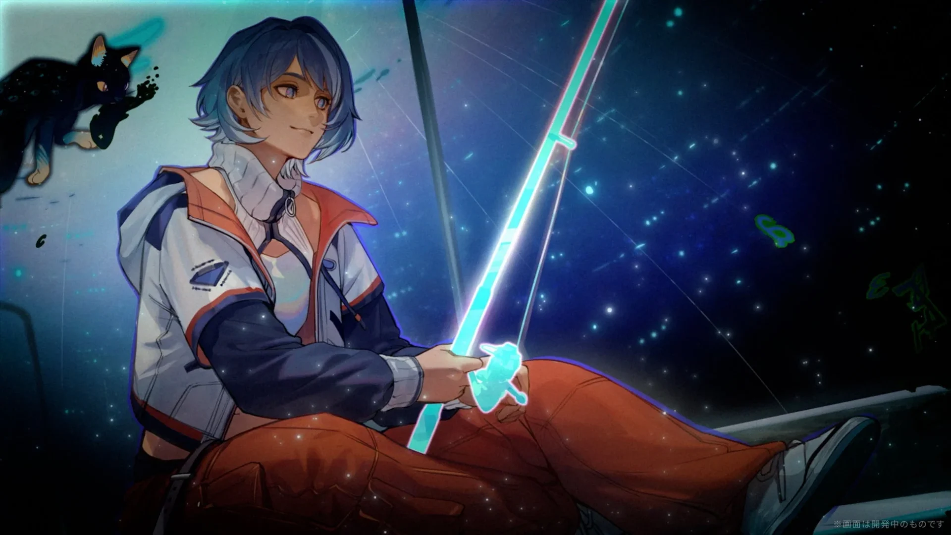 現代の天才技術者クイン理音のゲーム画面