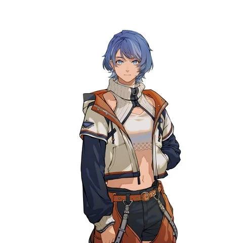 クイン理音のキャラクターイラスト